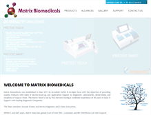 Tablet Screenshot of matrixbiomedicals.com